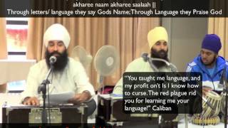 Japji Sahib English Katha 19th Pauri  Name Bani Destiny and Letters [upl. by Akinna]