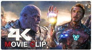 Iron Man Vs Thanos  Final Battle Scene  AVENGERS 4 ENDGAME 2019 Movie CLIP 4K [upl. by Sinnek]