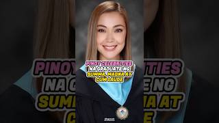 Filipino celebrities na graduate with Latin Honors Summa Magna amp Cum Laude pinocelebrities fyp [upl. by Ariahs]