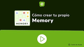 Cómo crear tu propio Memory en Educaplay [upl. by Chansoo37]