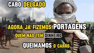 TERRORISTAS COLOCAM PORTAGENS EM MACOMIA E QUEM NAO TIVER DINHEIRO ESTA MAL CABO DELGADO INSURGENTES [upl. by Yzeerb912]