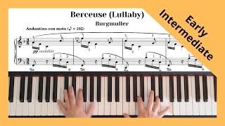 Burgmuller  Berceuse Lullaby Op 109 No 7 Early Intermediate Level [upl. by Teiv56]