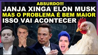 RIDÍCULO JANJA xinga Elon Musk Felipe Neto entra na briga Mas o Problema é OUTRO  ENTENDA [upl. by Neraa]