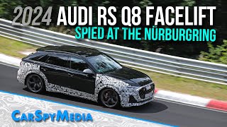 2024 Audi RS Q8 Facelift V8 Prototype With 600 Horsepower Spied At Nürburgring For The First Time [upl. by Angelique]