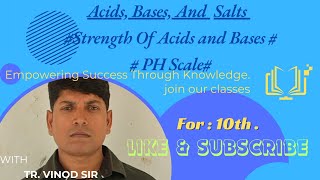 Class 10th Science Strength of acids and bases there importance in our life [upl. by Elyod464]