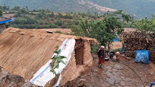 Traditional nepali mountain village  most peaceful and relaxing mountain village  life in rural [upl. by Airamanna156]