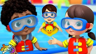 Swimming Song  Fun at Pool  More Kids Rhymes amp Baby Music [upl. by Enomes429]