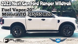 Fuel Vapor 20quot with Monsta TG 275x55 R20 on a 2023 Next Gen Ford Ranger Wildtrak  RNH Tire Supply [upl. by Eiten]