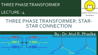 Three Phase Transformer StarStar Connection 4 [upl. by Osmen]