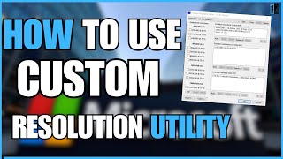 FOR PC USERS How to use Custom Resolution Utility CRU [upl. by Attayek531]