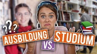 AUSBILDUNG oder STUDIUM  Unterschiede VORTEILE Nachteile  SNUKIEFUL [upl. by Pavyer178]