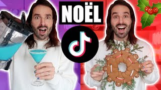 Je mange des RECETTES NOËL TIKTOK pendant 24h  CARL IS COOKING [upl. by Feinleib870]