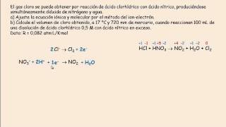 Ajuste rédox en medio ácido y estequiometría [upl. by Cowey]