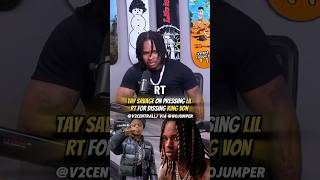 Tay Savage On Pressing Lil RT For Dissing King Von kingvon lilrt [upl. by Yelich]