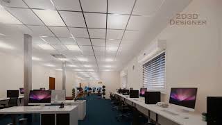 Design Office Setup  Hall for Various Design Departments  Design Office Idea  2d3d designer [upl. by Pinsky]