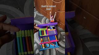 diy desk organiser backtoschool schoolsupplies schoolcrafts deskorganiser viral shorts [upl. by Havelock]