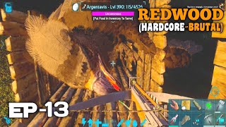 Ark Mobile Argentavis Taming  Making Argentavis Saddle Bp  Redwood HardcoreBrutal Ep 13 [upl. by Valentino]