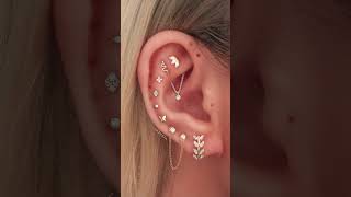 Pretty Hoop Cartilage Helix Ear Piercing Idea [upl. by Atal]