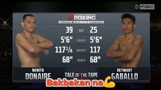 Nonito Donaire vs Reymart Gaballo Highlights Fights [upl. by Ailemap605]