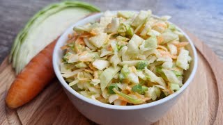 The Best Homemade Coleslaw  Ready in 10 Minutes [upl. by Etterraj]