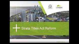 Strata Titles Act Reform [upl. by Bonilla]