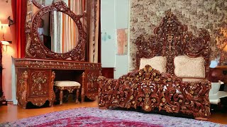 LUXURY BEDROOM FURNITURE  Amazing Royal King amp Queen Bed  Sultan Bed  Maharaja Bed  Modern Bed [upl. by Manolo]