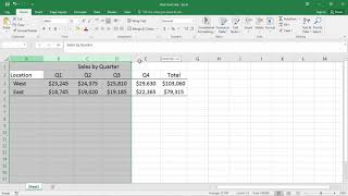 How to Center a Title Across a Table in Excel Center Title Center Heading [upl. by Yecad]