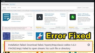 Fix WordPress Plugins amp Themes Not Installing [upl. by Tully728]