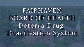 Fairhaven Health Dept Disposable Medication 2022 [upl. by Schertz]