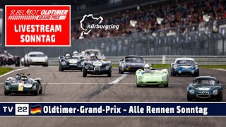 🇩🇪 RELIVE OldtimerGrandPrix am Nürburgring  Alle Rennen Sonntag 11 August 2024 [upl. by Edwine]