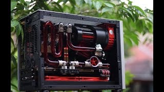 NCASE M1 V3 Watercooled Square Project 2 TimeLapse Build [upl. by Nediarb]