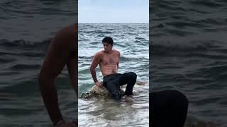 A lost merman 🧜‍♂️ malemodel mermaid merman wayofwater oceanwaves [upl. by Cleasta725]