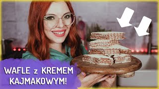 PISZINGER  przepis na WAFLE z masą KAJMAKOWĄ  Sugarlady [upl. by Burty]