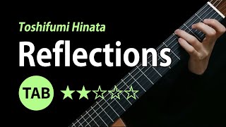 Reflections Toshifumi Hinata  Tab amp Lesson [upl. by Yednil]