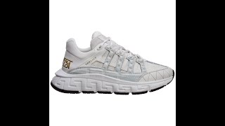 Versace Trigreca White Sneakers chain reaction squalo [upl. by Ecnerolf]