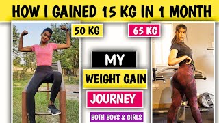 How I Gained 15 KG weight fast in 1 Month  My Weight gain Journey  Mote hone ka Tarika [upl. by Elatan]