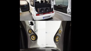 Nissan Cube SQ Party System DEMO amp Owners First Reactions  Focal Helix JL Audio [upl. by Asoj258]