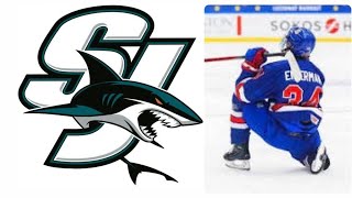 SAN JOSE SHARKS DRAFT SURPRISE WITH THE 14 SELECTION nhl nhldraft nhldraft2024 CELEBRINI [upl. by Oicaroh648]