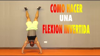 COMO HACER FLEXIONES INVERTIDAS O DE PINO [upl. by Grane]