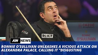 Alexandra Palace Has hosted Masters Snooker Since 2012 But Ronnie OSullivan Has Harsh Words [upl. by Adnoel144]