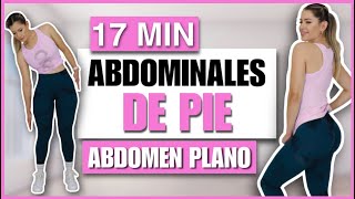 LA MEJOR RUTINA DE ABDOMINALES DE PIE para Reducir Cintura y Aplanar Abdomen 17 Min  NatyGlossGym [upl. by Aramaj]