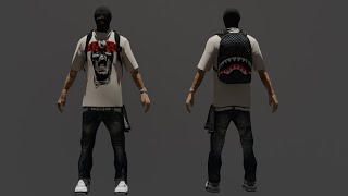 SHARE SKIN DRIP MASK TAS BAPE  GTA SAMP [upl. by Fishback]