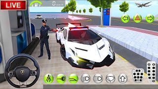 3D Driving Class Simulation  Funny Police Officer Refuel His Super Car Gas Crazy Driving Gameplay [upl. by Clementina]