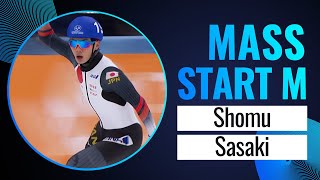 Shomu SASAKI JPN  Winner  Mass Start M  Quebec City 2024  SpeedSkating [upl. by Stricklan]