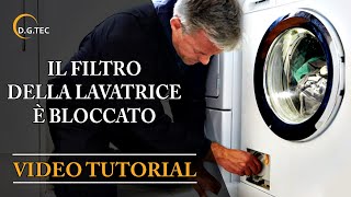 Filtro lavatrice bloccato [upl. by Hatnamas]