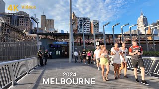 Melbourne Australia City Views Summer 2024 4K Video [upl. by Gurias]