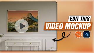 Create Custom Wall Art Video from Video Mockup Templates  Landscape Wall Art Style [upl. by Augie]