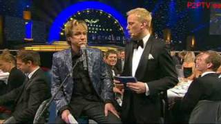 Robert Gustafsson som Per Gessle Idrottsgalan 2009 [upl. by Dredi324]