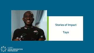 The Surrey LIP Presents Stories of Impact  Tayos Journey [upl. by Heimer]