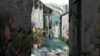 Soglio painting alive shorts landscape art [upl. by Faus]